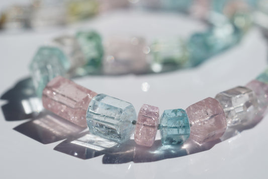 how to make a beaded candy opal gemstone necklace