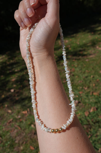 Australian Opal Chips Beaded Necklace