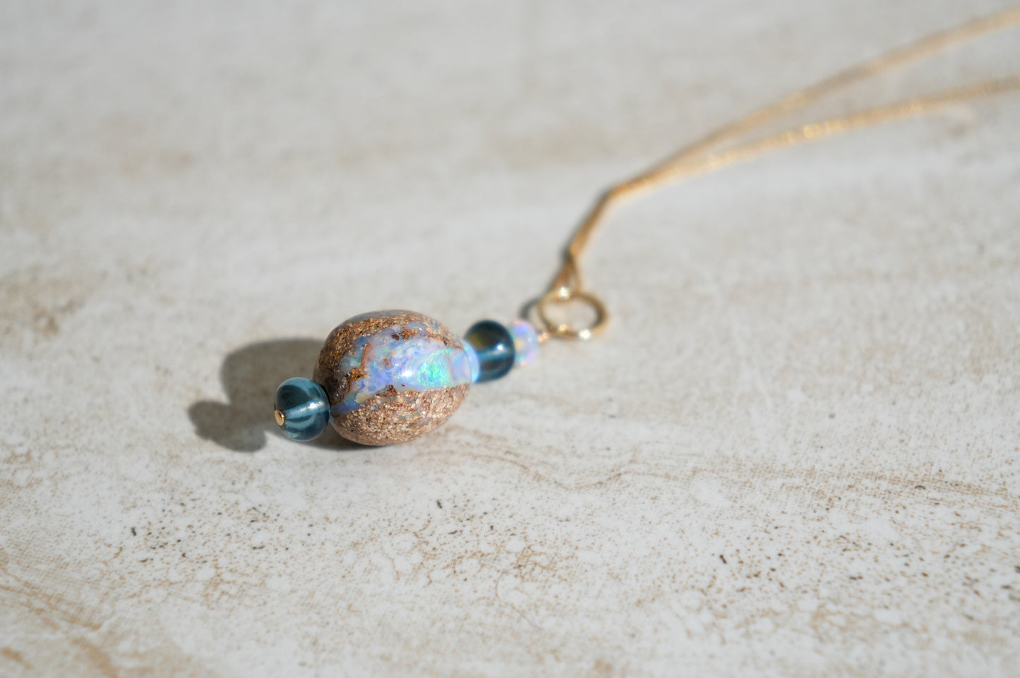 Boulder Opal ‘Whopper’ Charm 14k Gold