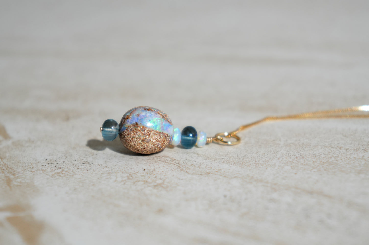 Boulder Opal ‘Whopper’ Charm 14k Gold