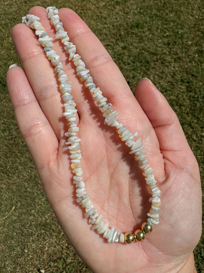 Australian Opal Chips Beaded Necklace