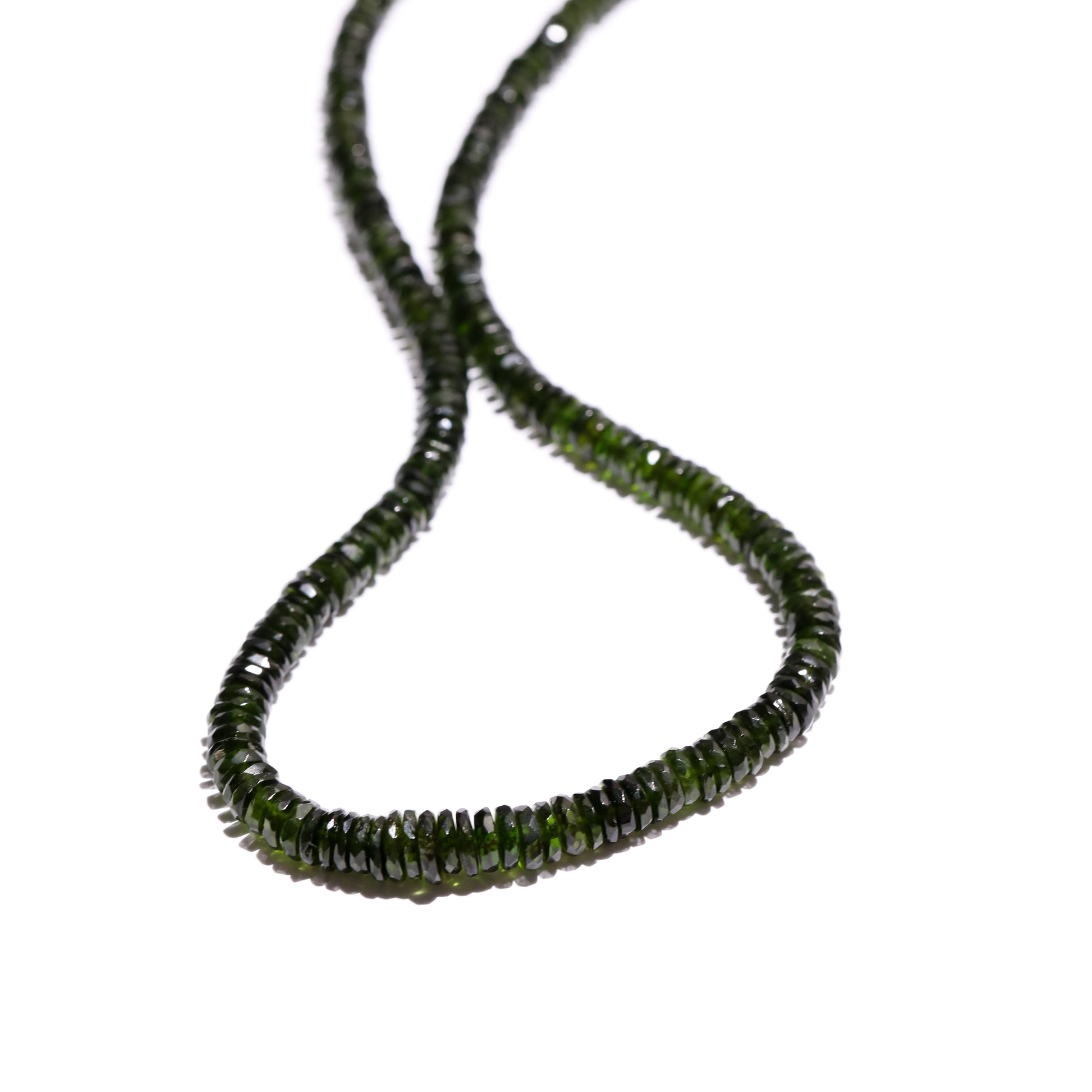 Chrome Diopside Candy Bead Necklace