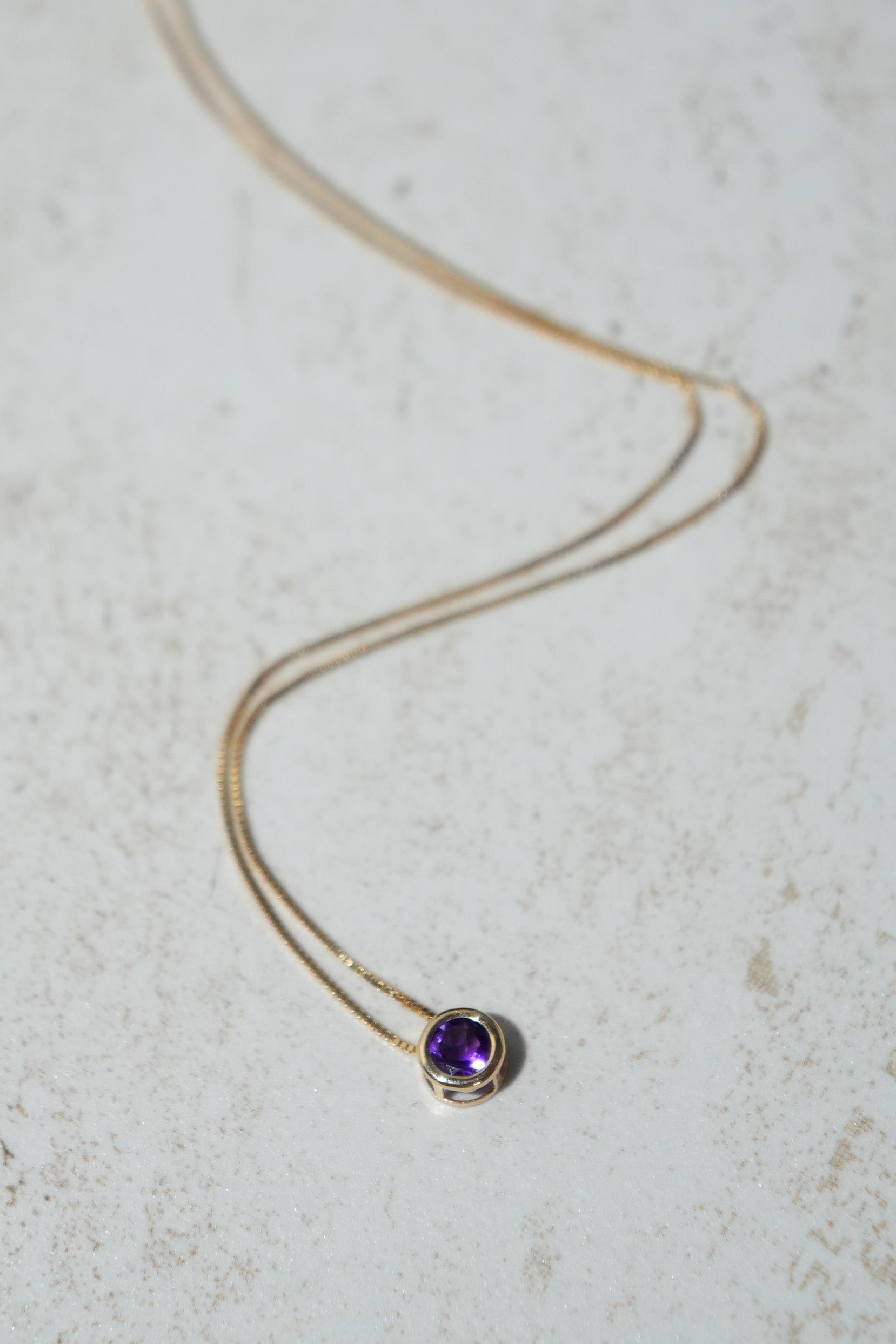 Amethyst charm necklace online