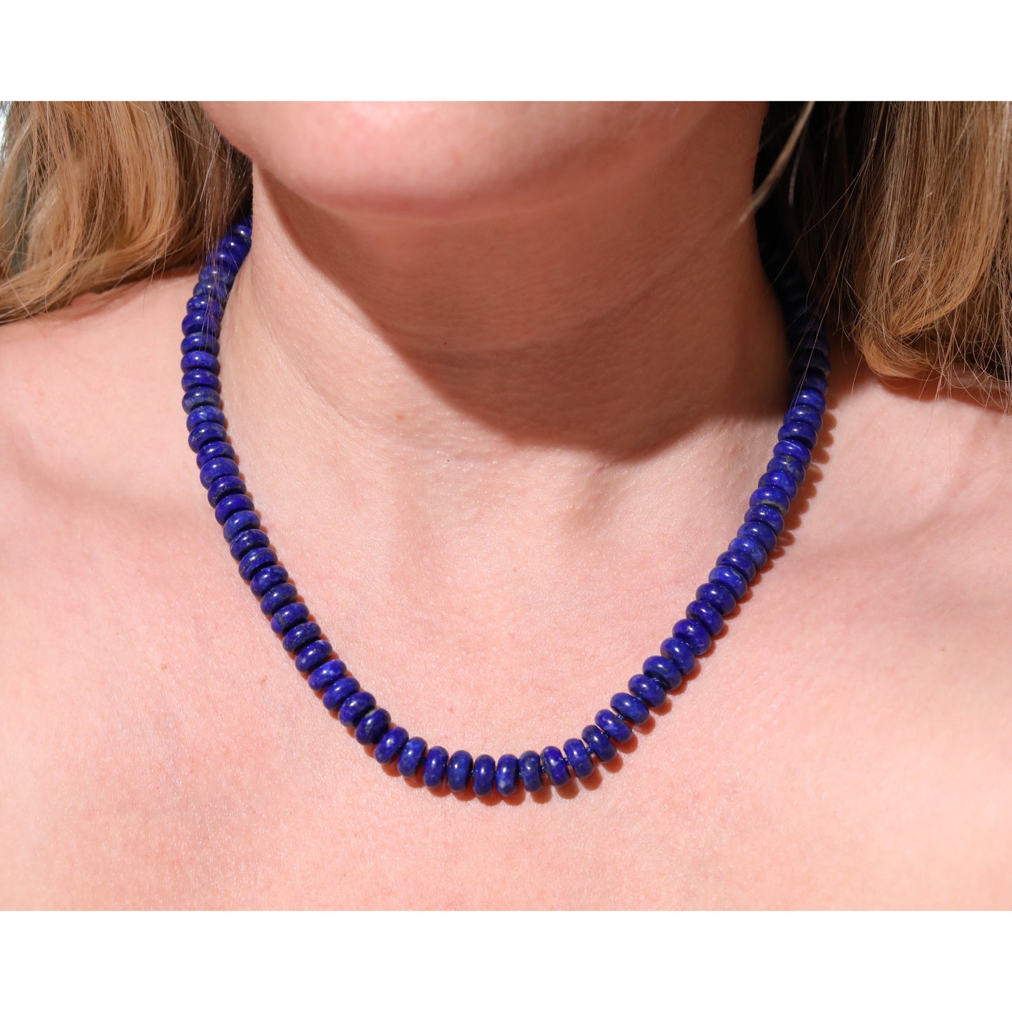 authentic_blue_lapis_lazuli_knotted_bead_gemstone_beaded_candy_necklace_14k_gold_clasp_lobster